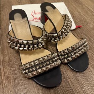 Studded Black Sandals
